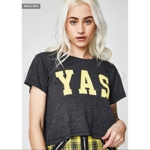 Sold OUT Wildfox Broad City YAS Middie Tee Size Small